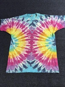 VTG Fruit of The Loom Shirt Tie Dye Colorful Tee Made In USA Single Stitch XL - Picture 1 of 8