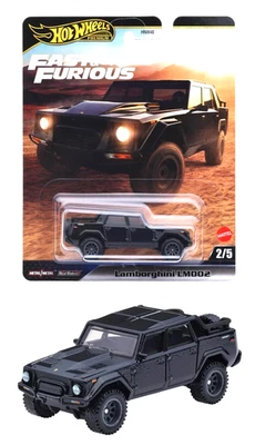 COCHE MODELO DIECAST LAMBORGHINI LM002 NEGRO "RÁPIDO Y FURIOSO" DE HOT WHEELS JBL86 Foto 1 de 4