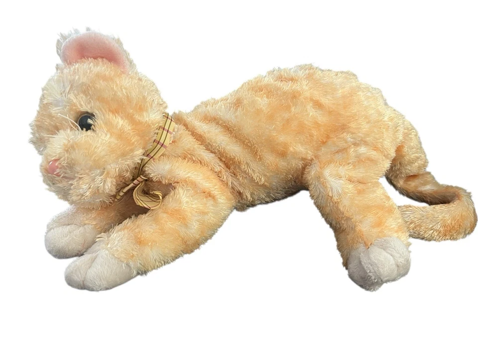 Ty Beanie Buddies 毛绒姜橙色 Tabby 猫“Empress”填充动物玩具 — 第 1/2 张图片