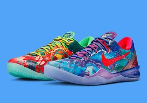 Nike Kobe 8 Protro "What The" Multicolor Sneakers HM9621-900 Men's Size 9.5 NEW - Picture 1 of 8