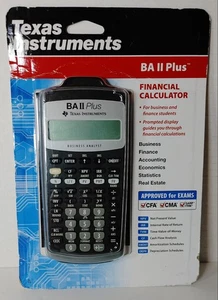 Texas Instruments BA II PLUS Financial Handheld Calculator (NEW SEALED)  - Picture 1 of 2