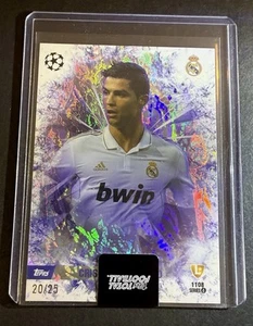 Ronaldo /25 SEALED UEFA Topps Total Football White Ice Purple SSP - Picture 1 of 2