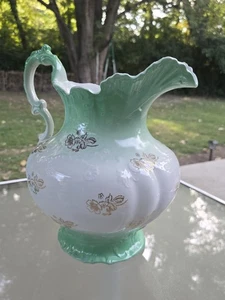 Jarra/Ewer antigua Homer Laughlin Wyoming RARA - grande 11" - Imagen 1 de 24