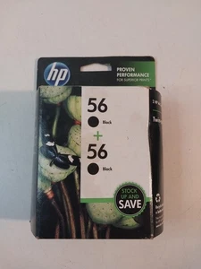 HP 56 Black Ink Cartridges - C9319FN140 EXPIRED 10/13 - Picture 1 of 4