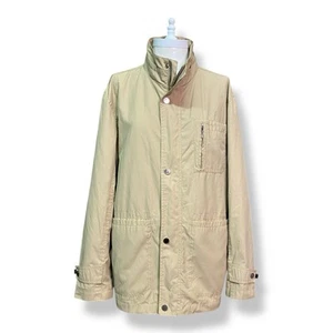 Christian Dior Windbreaker Jacket Womens Medium Lightweight Khaki - Picture 1 of 14