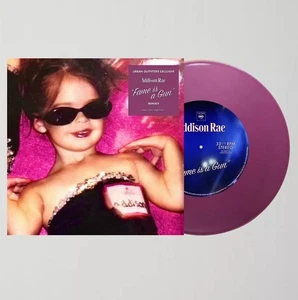 Addison Rae Fame Is A Gun Exclusive 7” Single Purple Vinyl 7500 Copies WW NEW - Bild 1 von 1