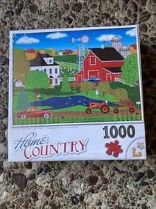 Home Country 1000 piece puzzle Pleasant day on the farm Mark Frost NEW - Picture 1 of 2