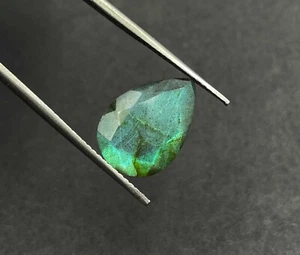 Piedra preciosa suelta labradorita natural corte pera 11*15,50 mm 6,50 CT - Imagen 1 de 6