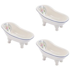 3 pz vassoio sapone in legno sapone supporto custodia sapone per piatto bagno vassoio scarico sapone