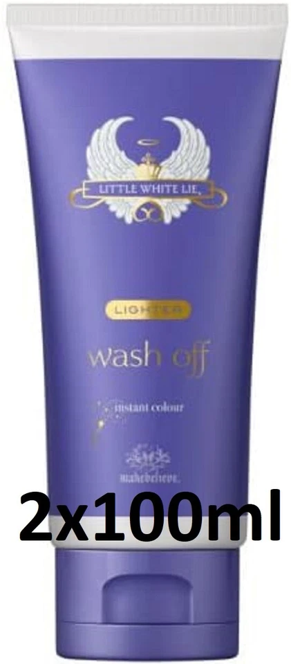 MAKE BELIEVE 2x Makebelieve Little White Lie - Wash Off - Lighter -- Instant Tan (2x100ml)