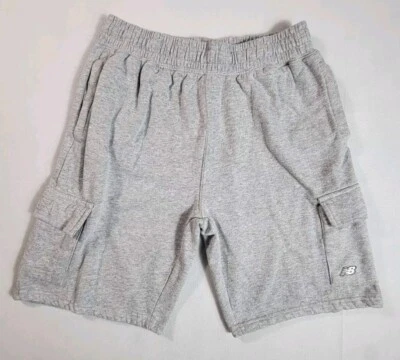 New Balance Sweat Shorts Drawstring Waist Boys Size XL 18/20 Gray - Image 1 of 4
