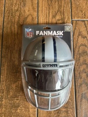 FOAMHEADS NFL Dallas Cowboys Fan Helmet Mask Tailgating Costume Smoked Visor Guard