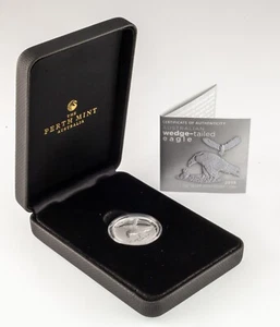 2018-P Australia S$1 Wedge Tailed Eagle High Relief Proof w/ Box and CoA - Picture 1 of 4