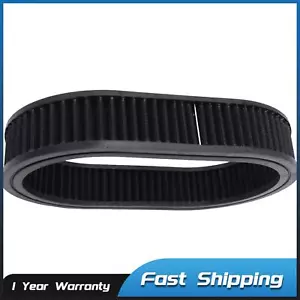 1pc 12"x2 Black Oval Washable/Reusable Air Cleaner Filter For Chevy 350 454 Ford - Picture 1 of 6