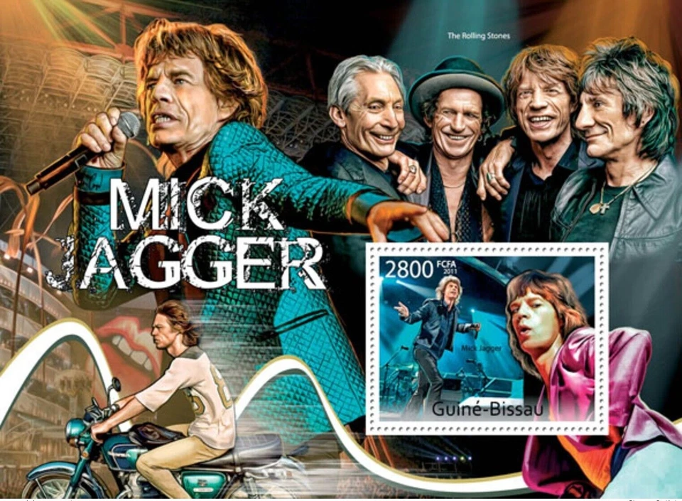 Guinea 2011 MNH - Mick Jagger - Timbres - Y&T 698, Mi 5645/Bl.968 -MNH** - G107 Foto 1 de 1