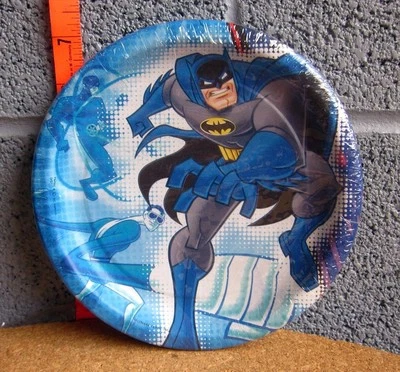 Platos de fiesta Batman Brave & Bold nuevos con etiquetas nuevo plástico hombre dibujos animados 2009 Flash DC Comic Foto 1 de 2