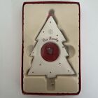 RUSS Sentiments of the Season Tree Ornament Photo Frame Our Family Stoneware NEW