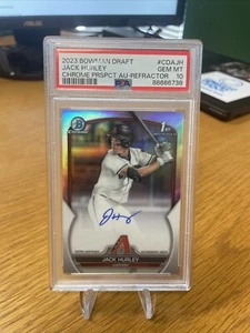 2023 Bowman Draft Chrome Jack Hurley Auto Refractor CDA-JH /499 PSA 10 - Picture 1 of 2