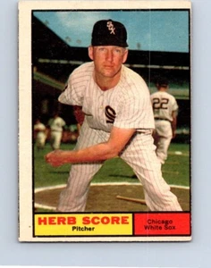 VINTAGE BASEBALL CARD TOPPS 1961 HERB SCORE CHICAGO WHITE SOX NO1566 - Picture 1 of 2