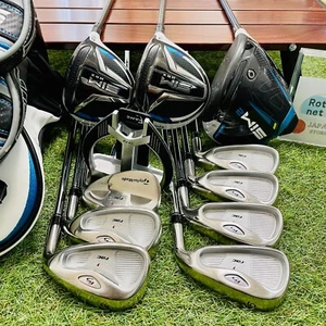Taylormade Fullset Sim2 1w SIM max 3w 5w rac r5 Iron 5-9+PwSw 10clubs RH Golf - Picture 1 of 24