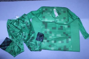 Youth Minecraft Top & Pants S (4/6) Halloween Costume Outfit (Green) Minecraft - Picture 1 of 5