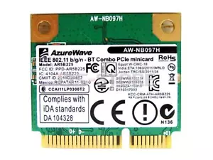 100x Atheros AR5B225 AW-NB097H BT4.0 Mini PCI-E 150M WIFI Wireless WLAN-Karte - Bild 1 von 3