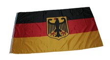 Flagge Deutschland mit Adler klein 60 x 90 cm