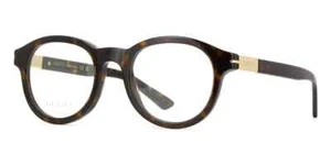GUCCI GG1503O 002 Tortoise Round PLASTIC EYEGLASSES FRAME 51-22-145 - Picture 1 of 3