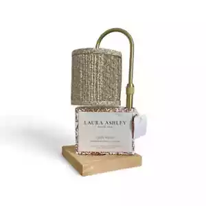 Scaldacandela Laura Ashley senza fiamma ispirazione vintage giallo floreale nuovo con etichette - Foto 1 di 5
