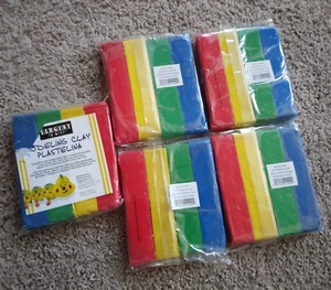 Lot Of 5 Sargent Art Non-Hardening Modeling Clay 4 Color 1-Pound Packs - Picture 1 of 2