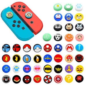 2x Thumb Grip Silicone Cover Case Joystick Caps For Nintendo Switch NS Lite Oled - Picture 1 of 55