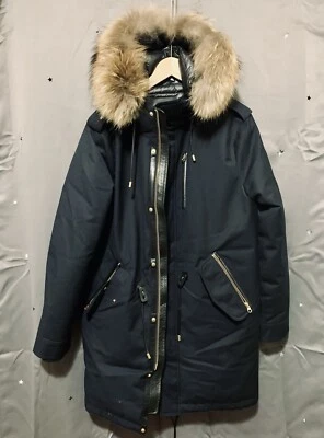 mackage mens down jacket parka fur pre-owned in excellent condition size 36 S - Image 1 of 4