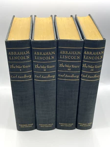 Carl Sandburg ABRAHAM LINCOLN: THE WAR YEARS VOL. I - IV 1939 Vintage 4 Volumes - Imagen 1 de 1