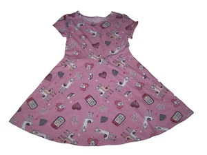 The Children's Place Girls Dress Short Sleeve Llamas Multicolor Size S(5-6) NWT - Picture 1 of 6