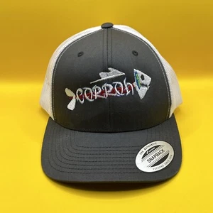 Corroh Fish Adjustable Mesh Hat Cap Gray Upcycled - Picture 1 of 9