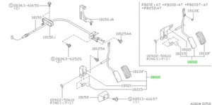Lever Assembly, Pedal For: Nissan Skyline R32 GTR BNR32 89-94 - Picture 1 of 1