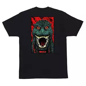 Santa Cruz x Godzilla Short sleeves tee shirt Destroyer Stripes Black - Picture 1 of 8