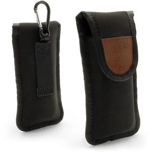 Schwarz Hülle Tasche Neopren Case für digitales Diktiergerät Cover (125x45x21mm) - Bild 1 von 4
