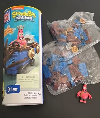 Mega Bloks Spongebob Squarepants Patrick Racer Car Nickelodeon 94617 - Image 1 of 4