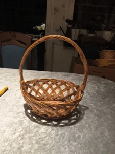 Vintage alter Bügelkorb Geschenkkorb Brötchenkorb Brotkorb Obstkorb Präsentkorb - Bild 1 von 6