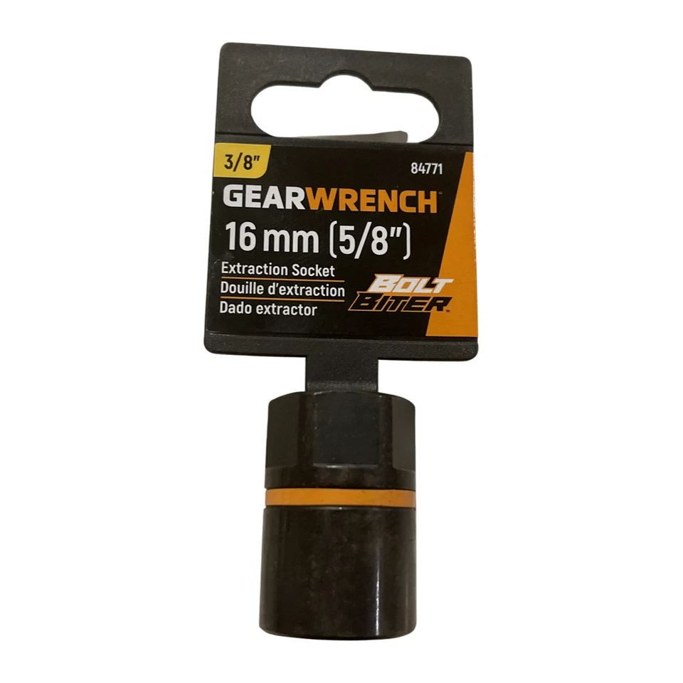 GearWrench 3/8" Drive Bolt Biter 16mm (5/8") Impact Extraction Socket 84771 - Image 1 of 1