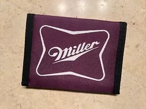 Men'S Nylon Trifold Wallet Miller Purple, 100% Polyester Perfect Wallet - Picture 1 of 4