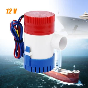 1100GPH Bilgenpumpe Boote Wohnwagen Tauchpumpe Elektrische Wasserpumpe DE - Bild 1 von 12