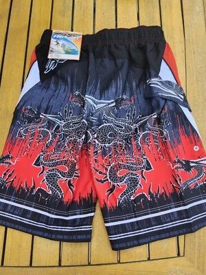 NUEVO 18 20 UPF 50 ZeroXPosur Zero X Posur Bañador Surf Board Shorts Dragon Foto 1 de 2