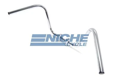 Manillar de motocicleta Buckhorn alto de acero de 1" Foto 1 de 3
