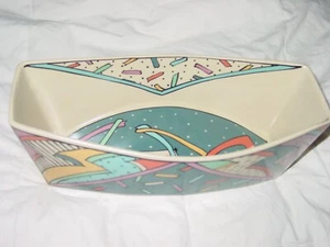 ROSENTHAL STUDIO LINIE HAFNER BLITZ 10 1/2 SERVIERSCHALE PORZELLAN MEMPHIS STIL - Bild 1 von 6