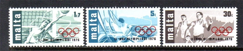 MALTA MNH 1976 SG559-561 JUEGOS OLÍMPICOS - JUEGO DE 3 MONTREAL Foto 1 de 1
