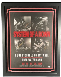 System Of A Down Signed 16x24 Pictures On My Wall Custom Framed Event Poster JSA - Picture 1 of 1