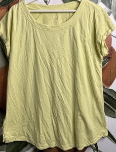 J Jill Fit Medium Fit Raglan Tunika Oberteil Kurzarm Baumwolle Tencel Mischung - Bild 1 von 5