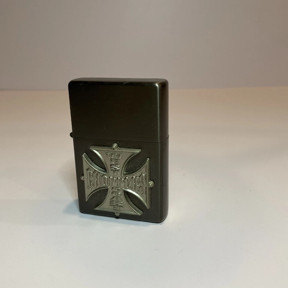 Винтажная зажигалка WCC West Coast Choppers Iron Cross необожженная  - Изображение 1 из 4